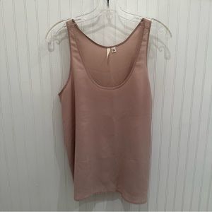 Nude/blush colored blouse tank